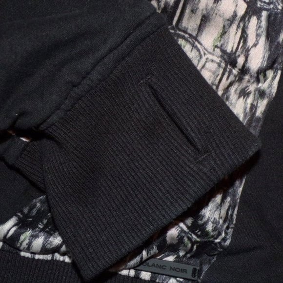 Blanc Noir Glam Silk Blend Full Zip Hoodie - Picture 8 of 10